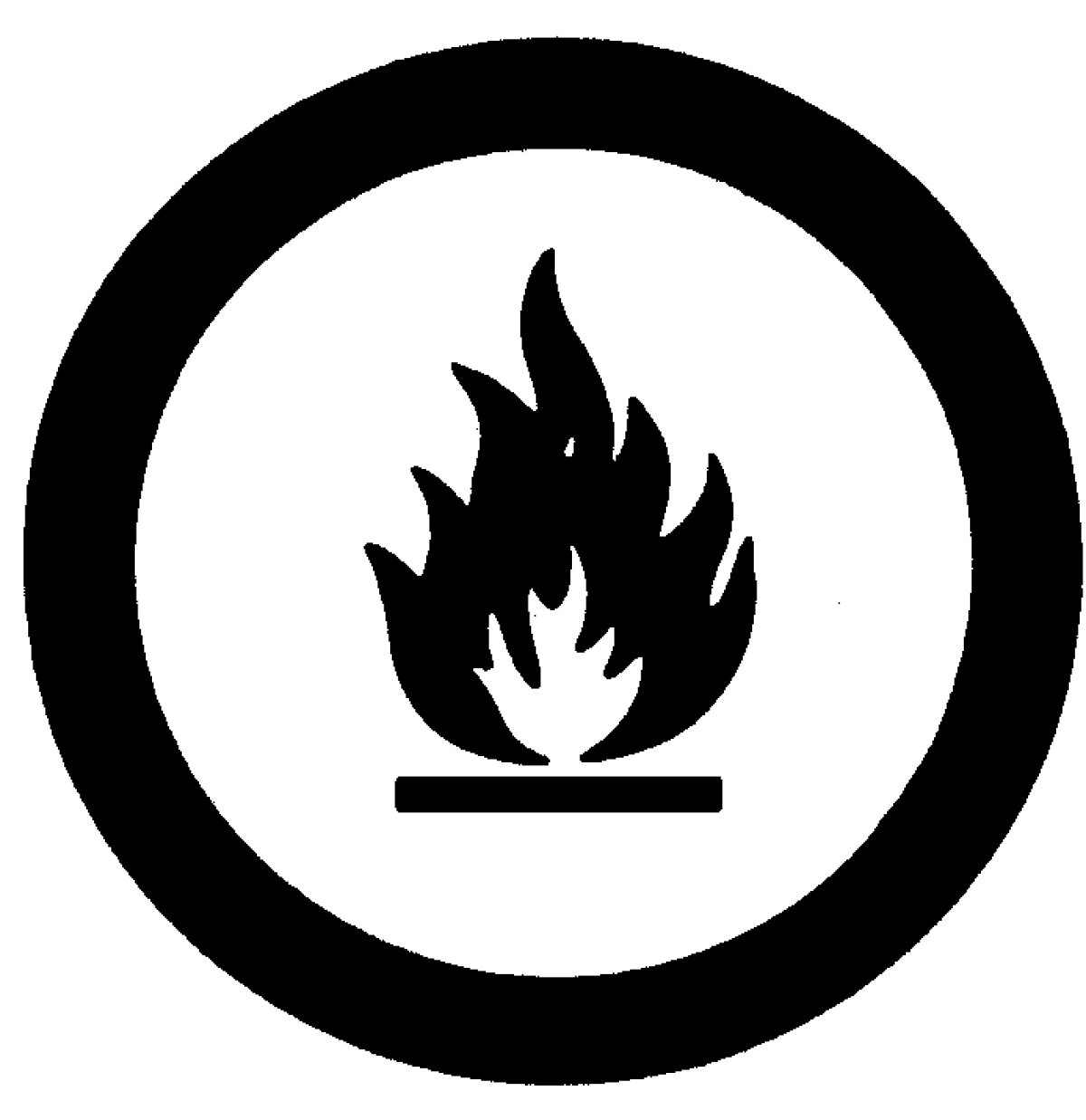 Значок Огнеопасно