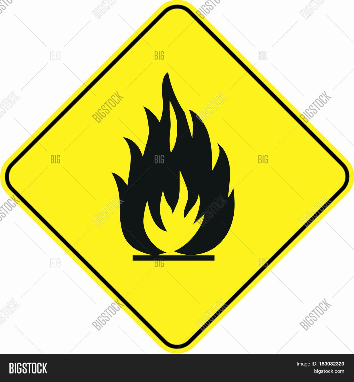 Значок Огнеопасно