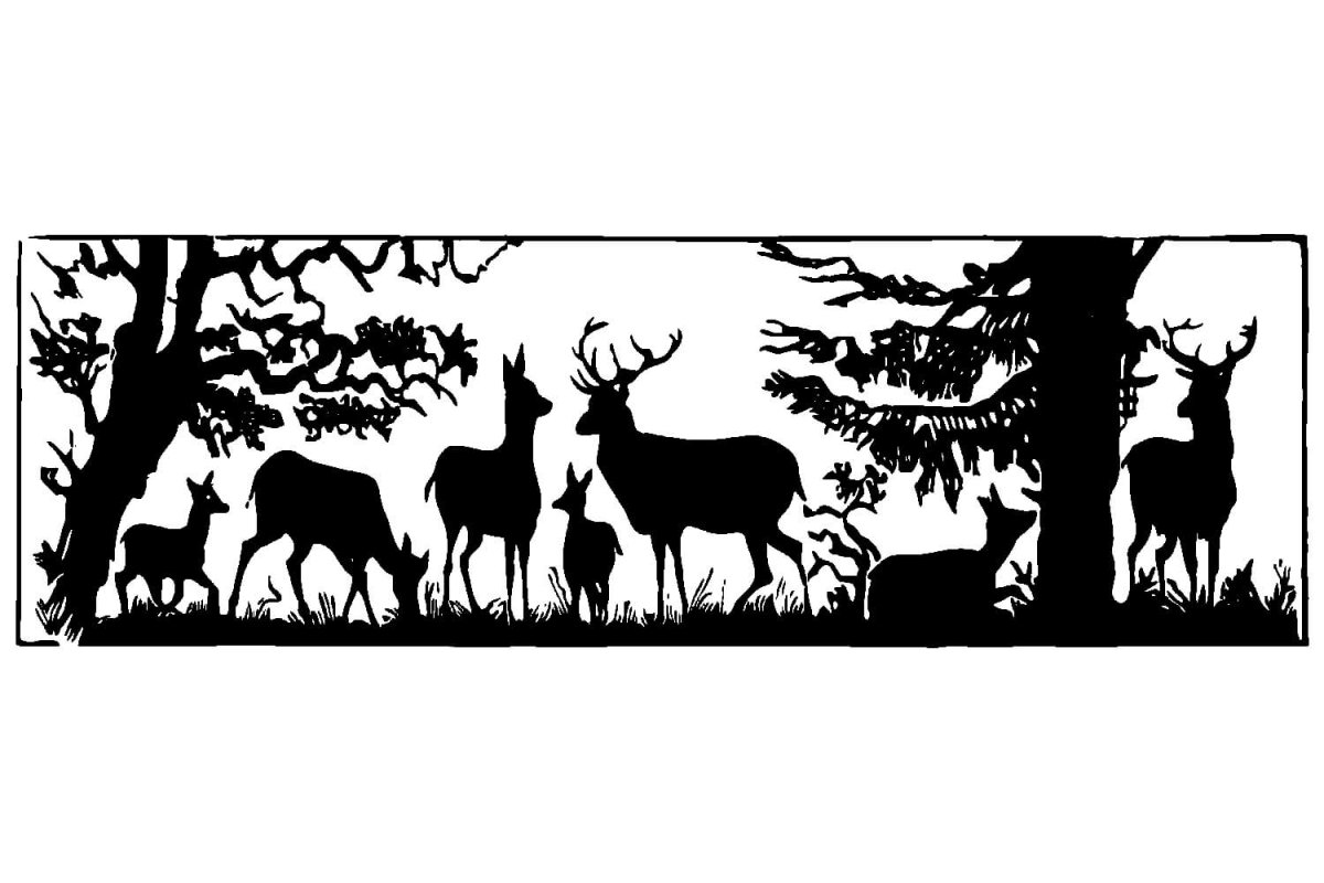 Трафареты. В лесу