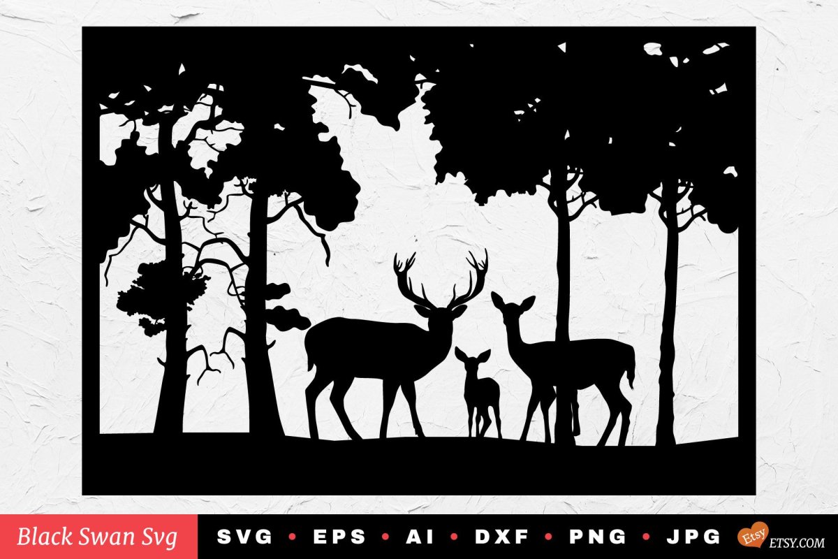 Трафареты. В лесу