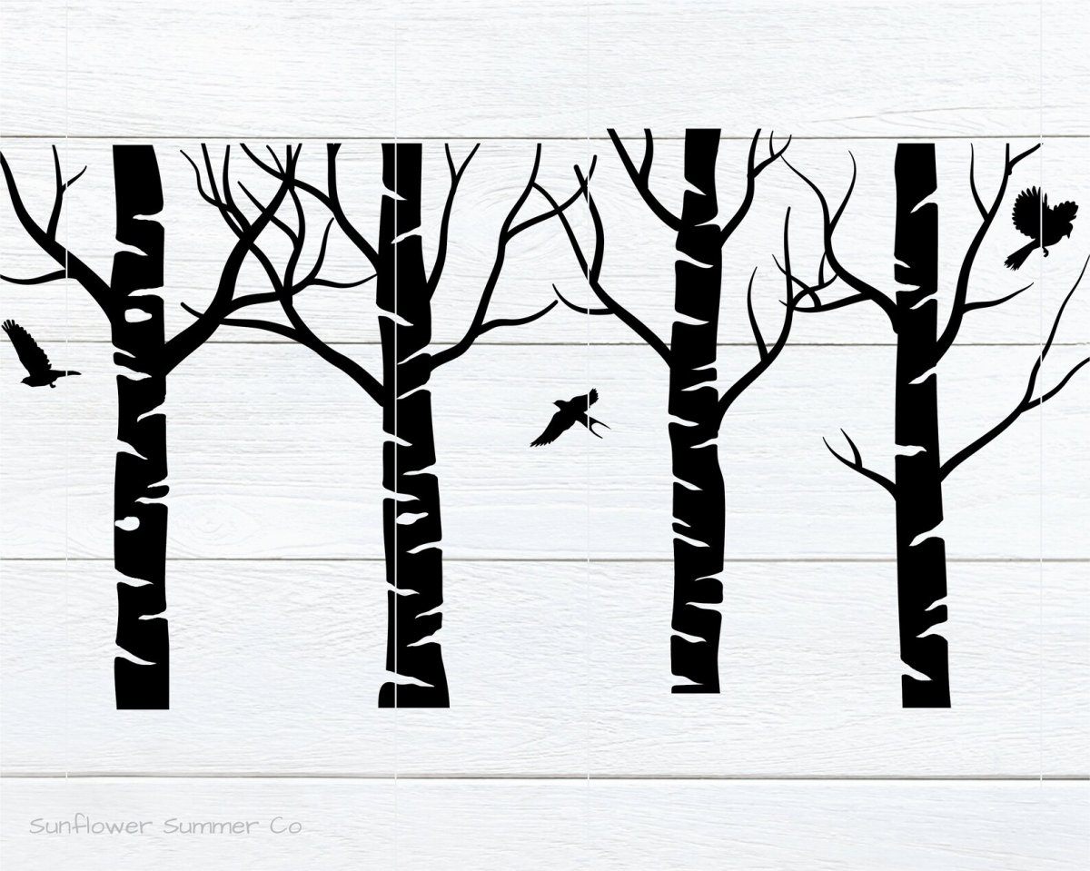 Силуэты елей