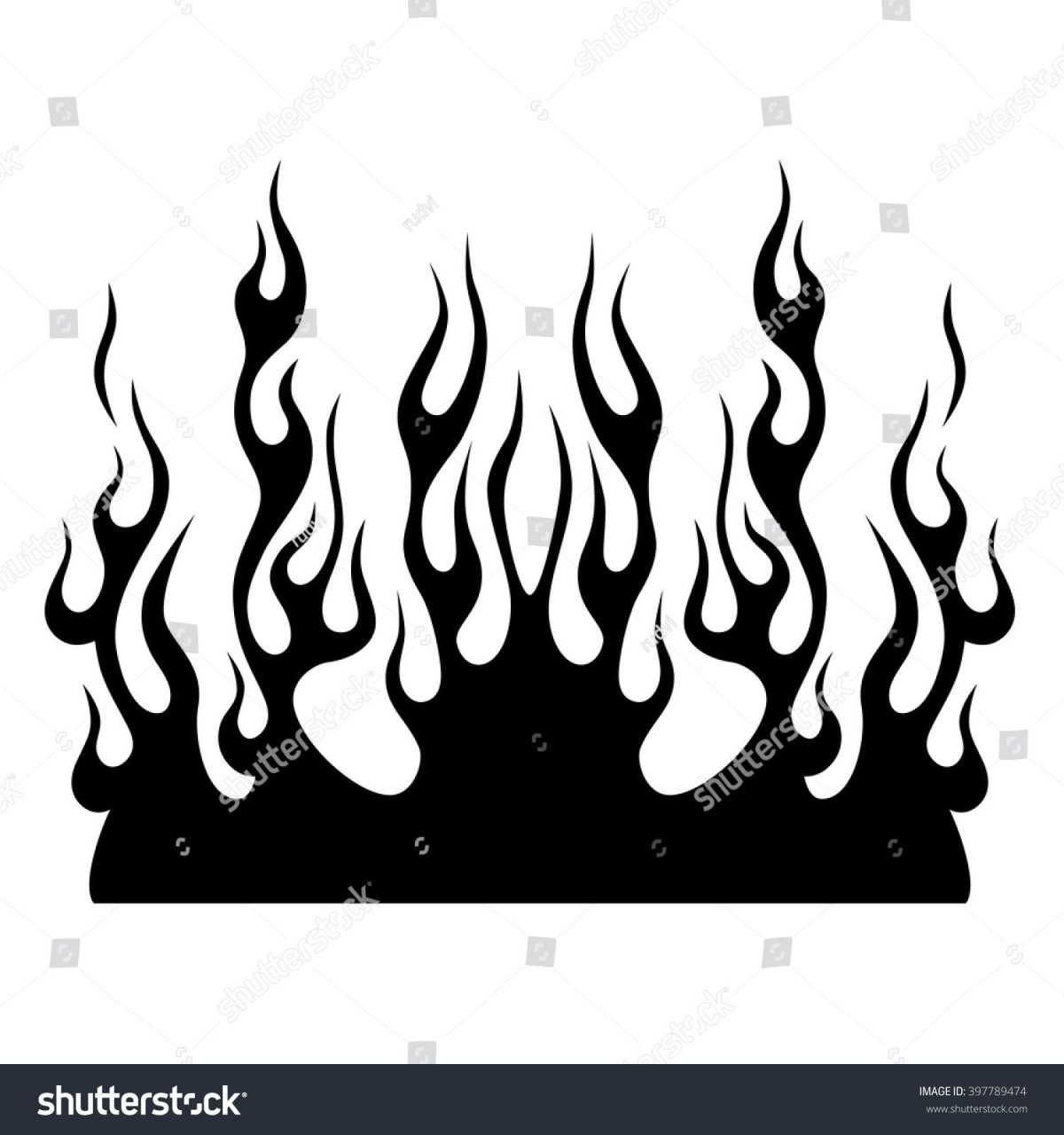 Огонь рисунок