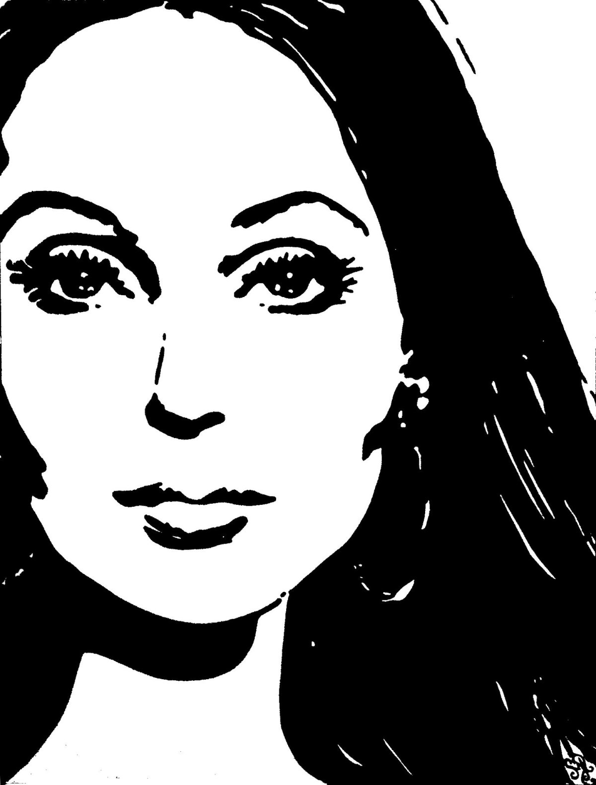 Трафаретный портрет