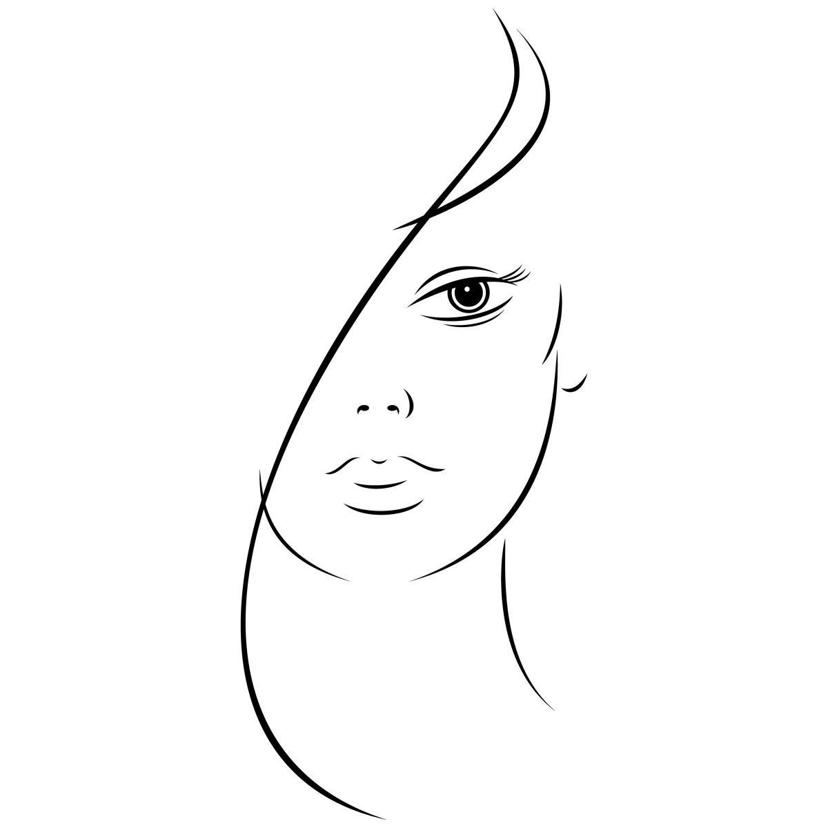 Портрет Мэрилин Монро силуэт