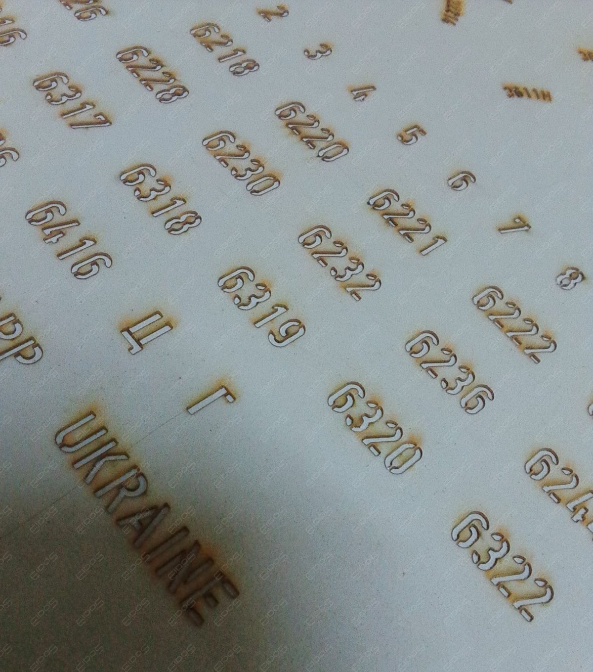 Трафарет для маркировки краской