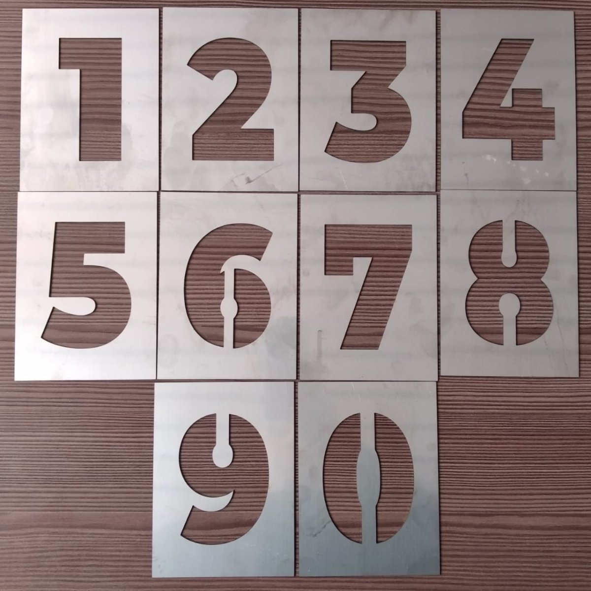 Наборный трафарет для маркировки краской