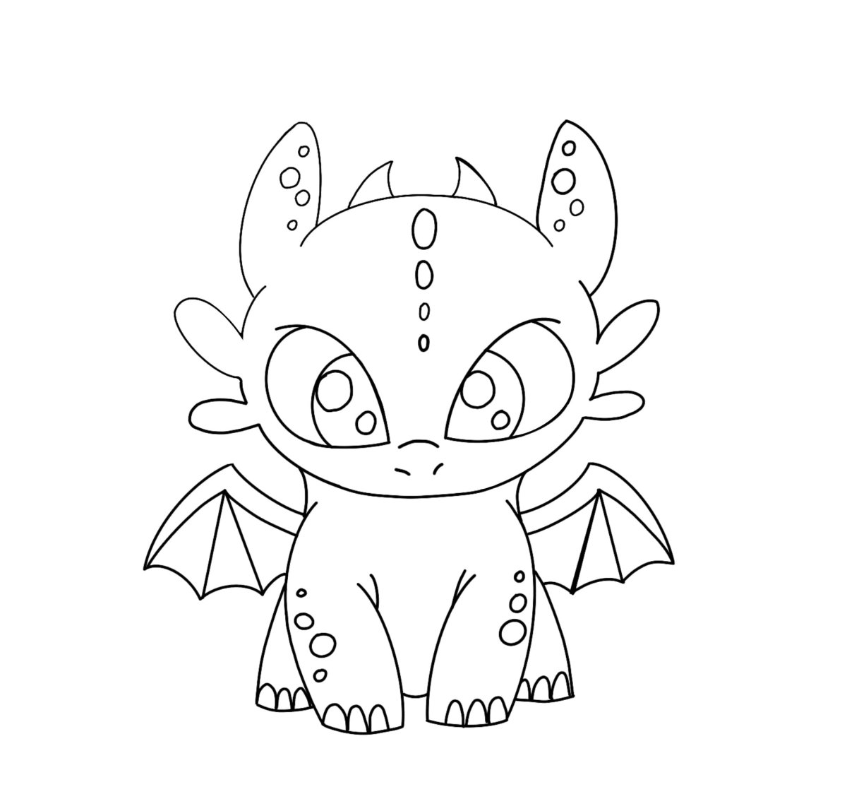 Раскраски драконы милые