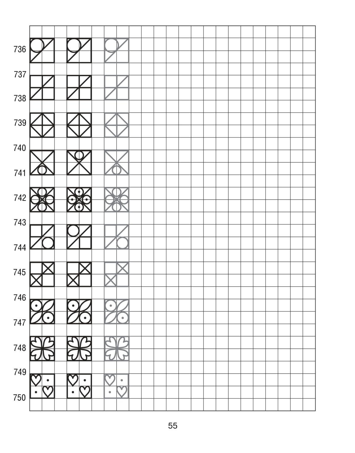 Рисование по клеточкам орнамент