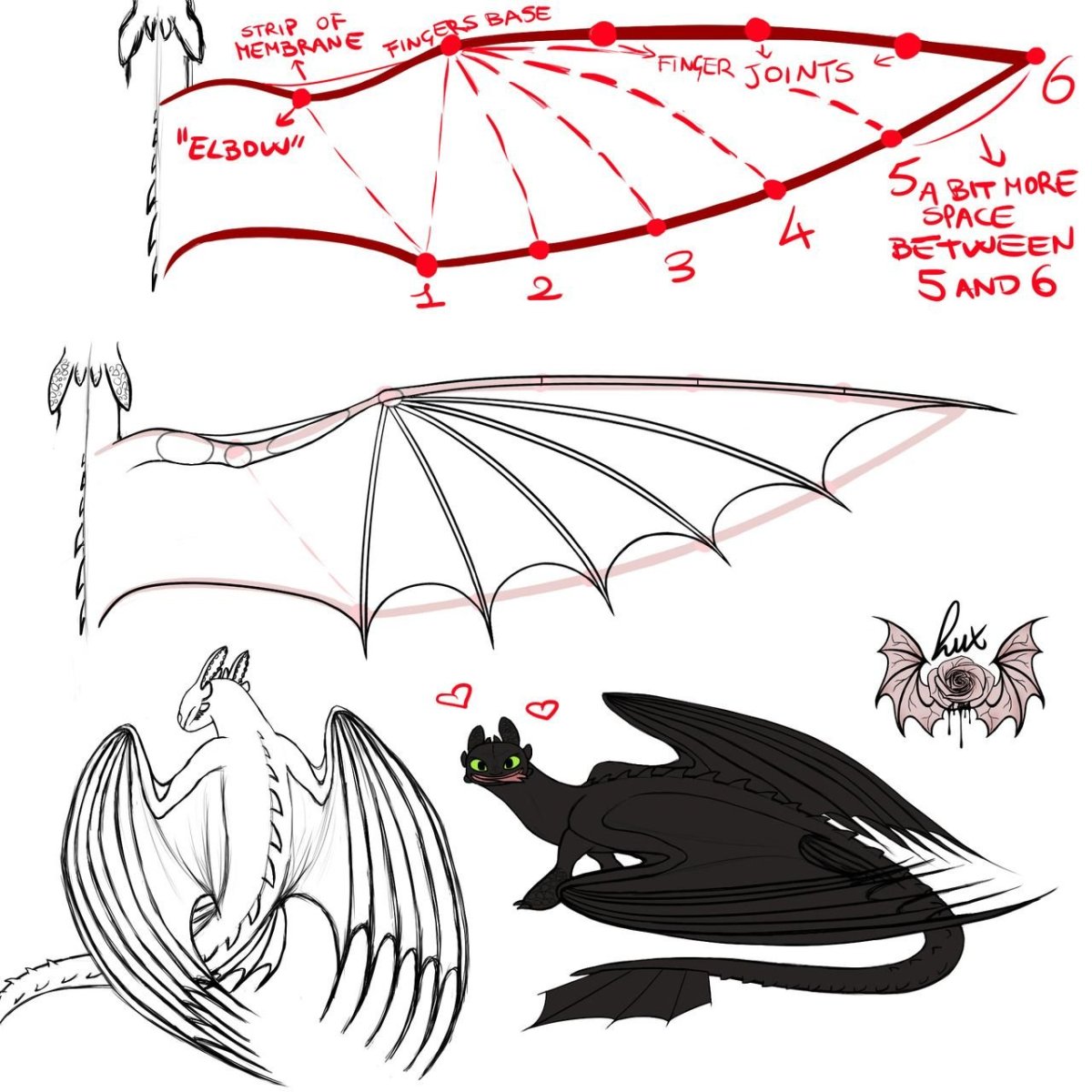 Крылья дракона ночной фурии