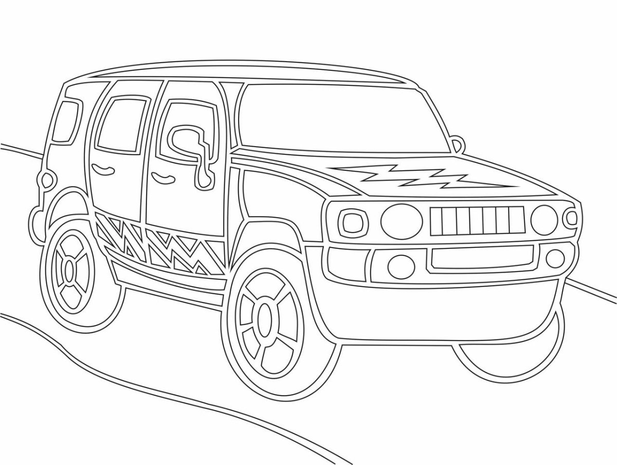 Контур машины для рисования