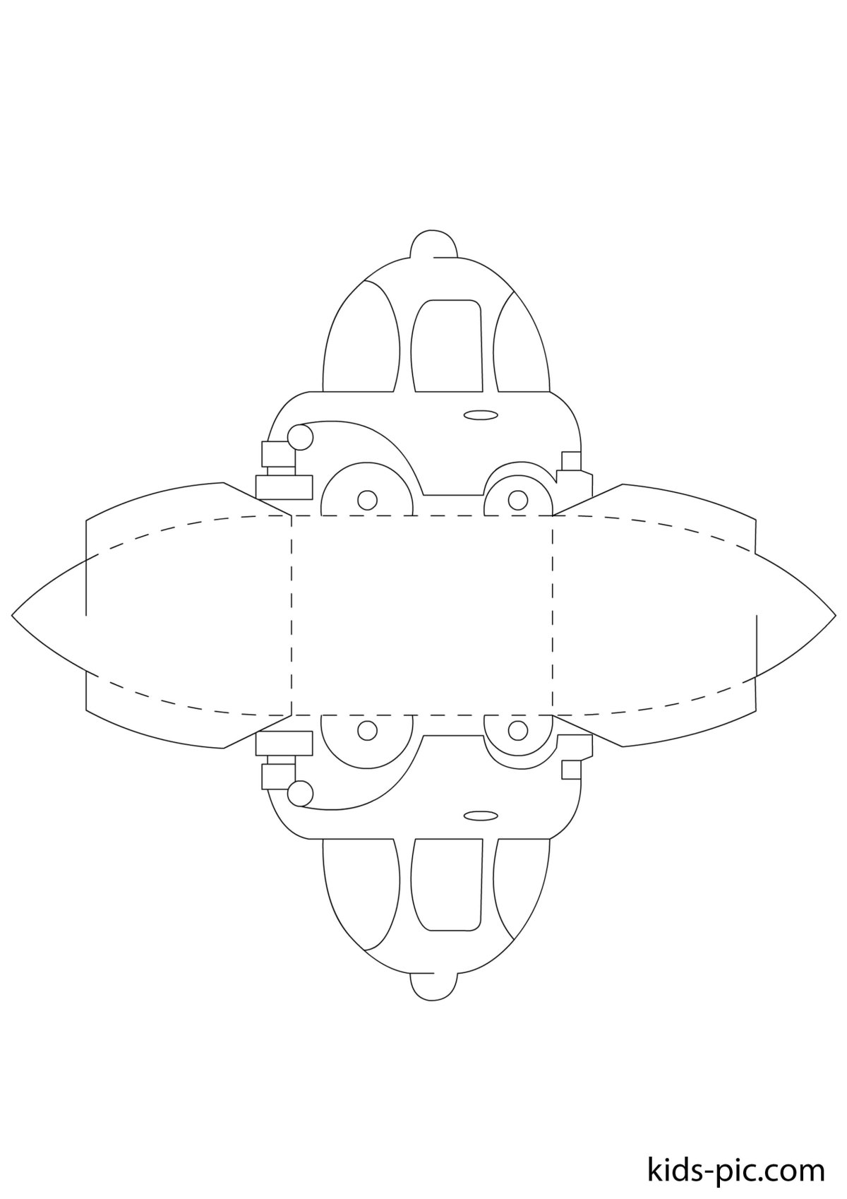 Грузовик трафарет для пряника