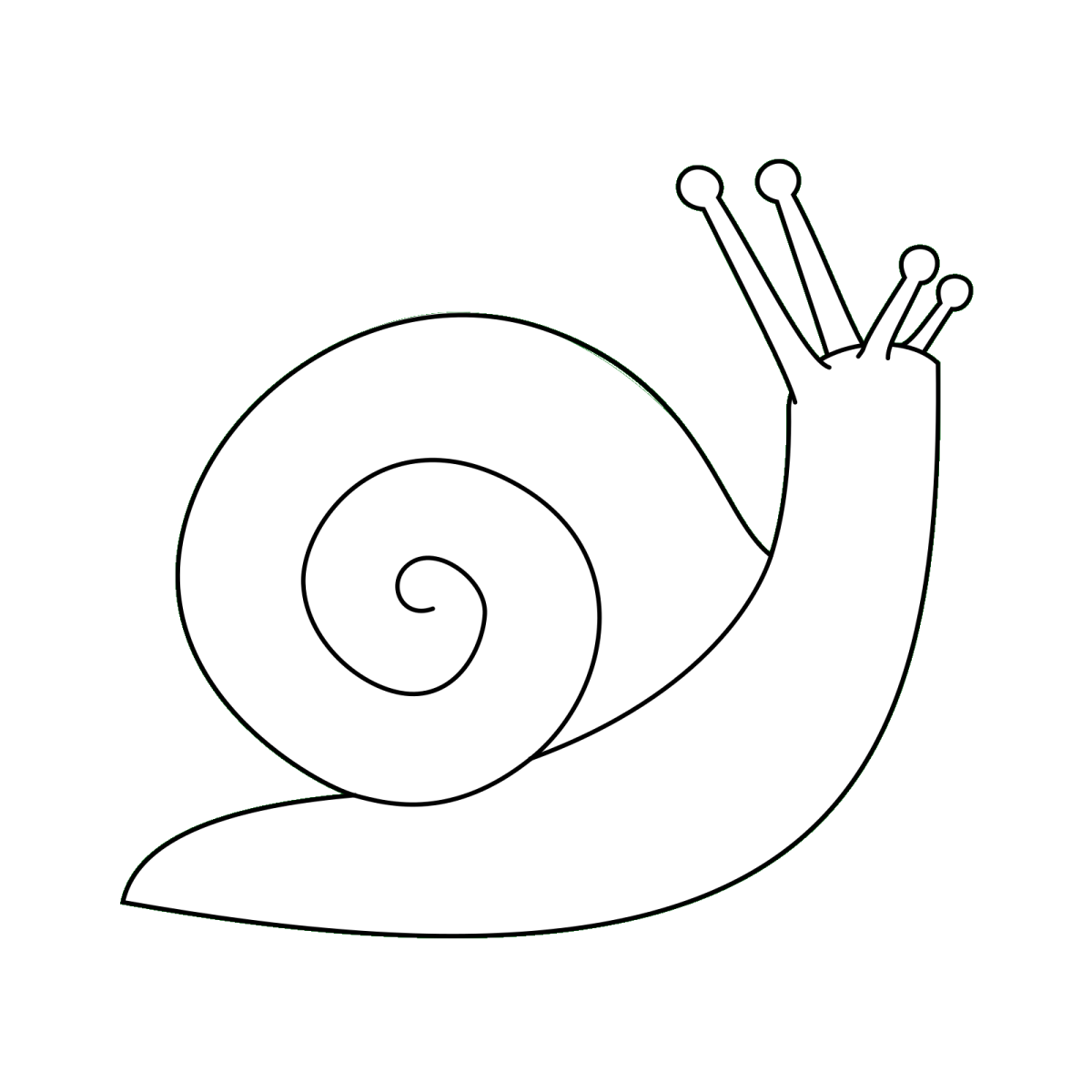 Улитка раскраска для детей