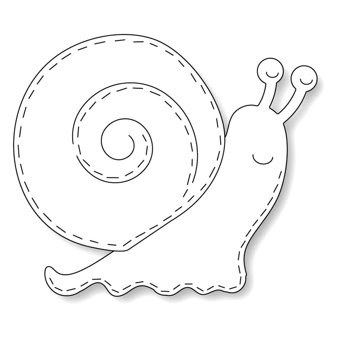 Улитка трафарет