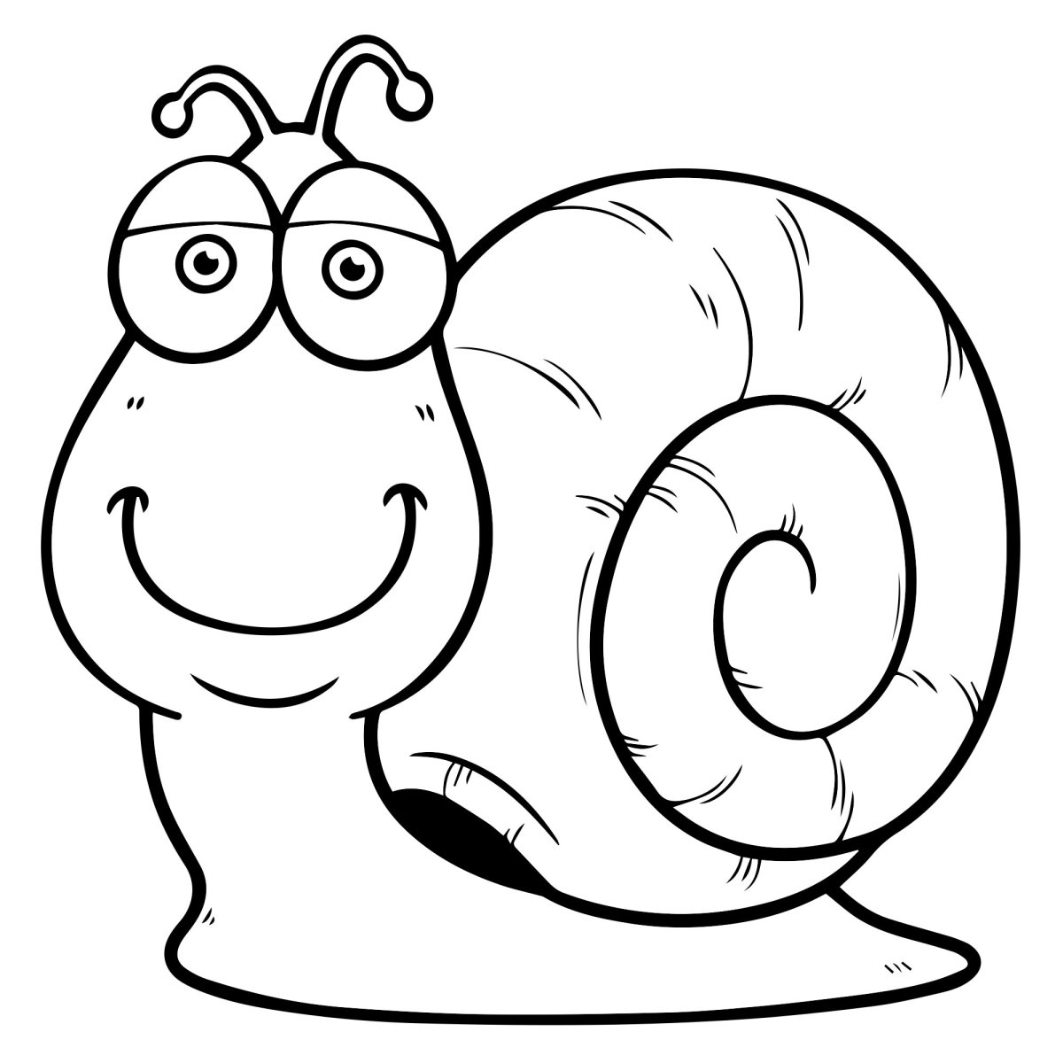 Улитка трафарет для детей