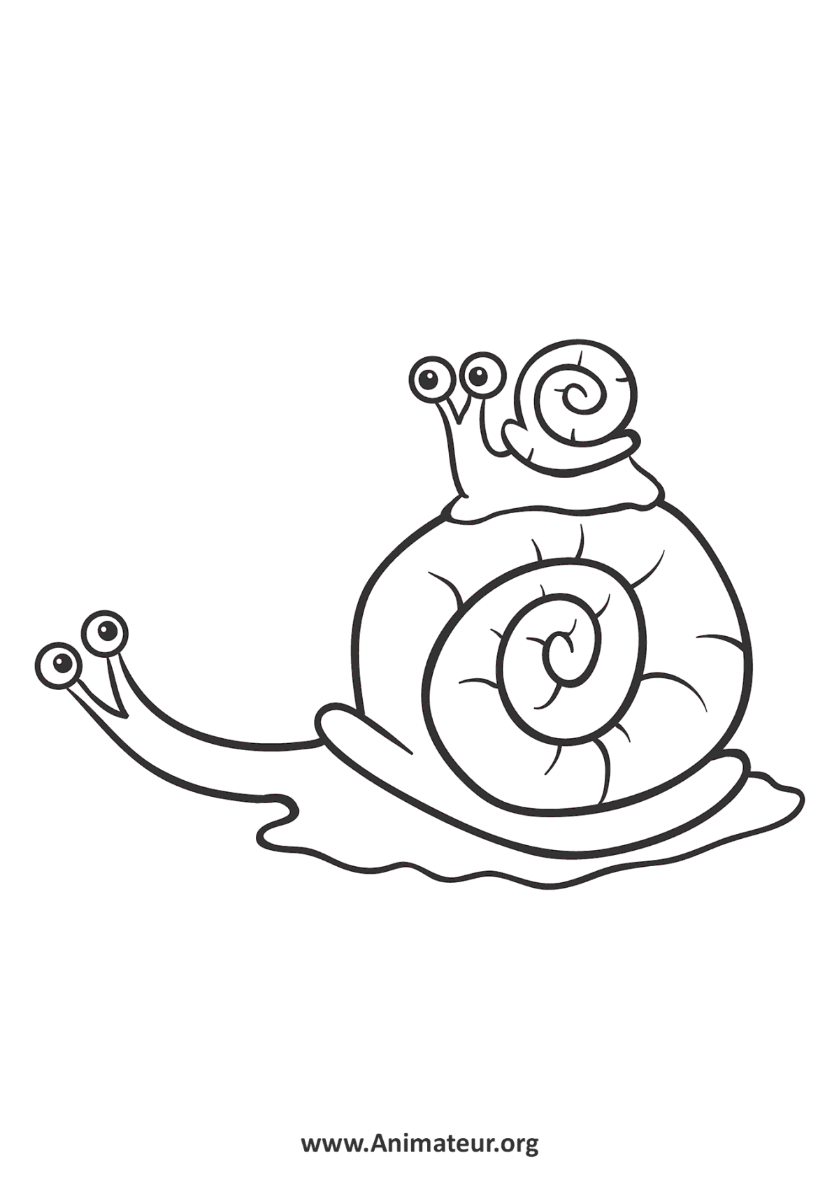 Улитка силуэт