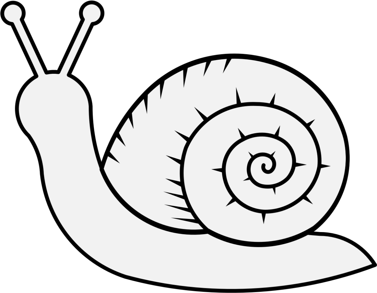 Улитка графический рисунок