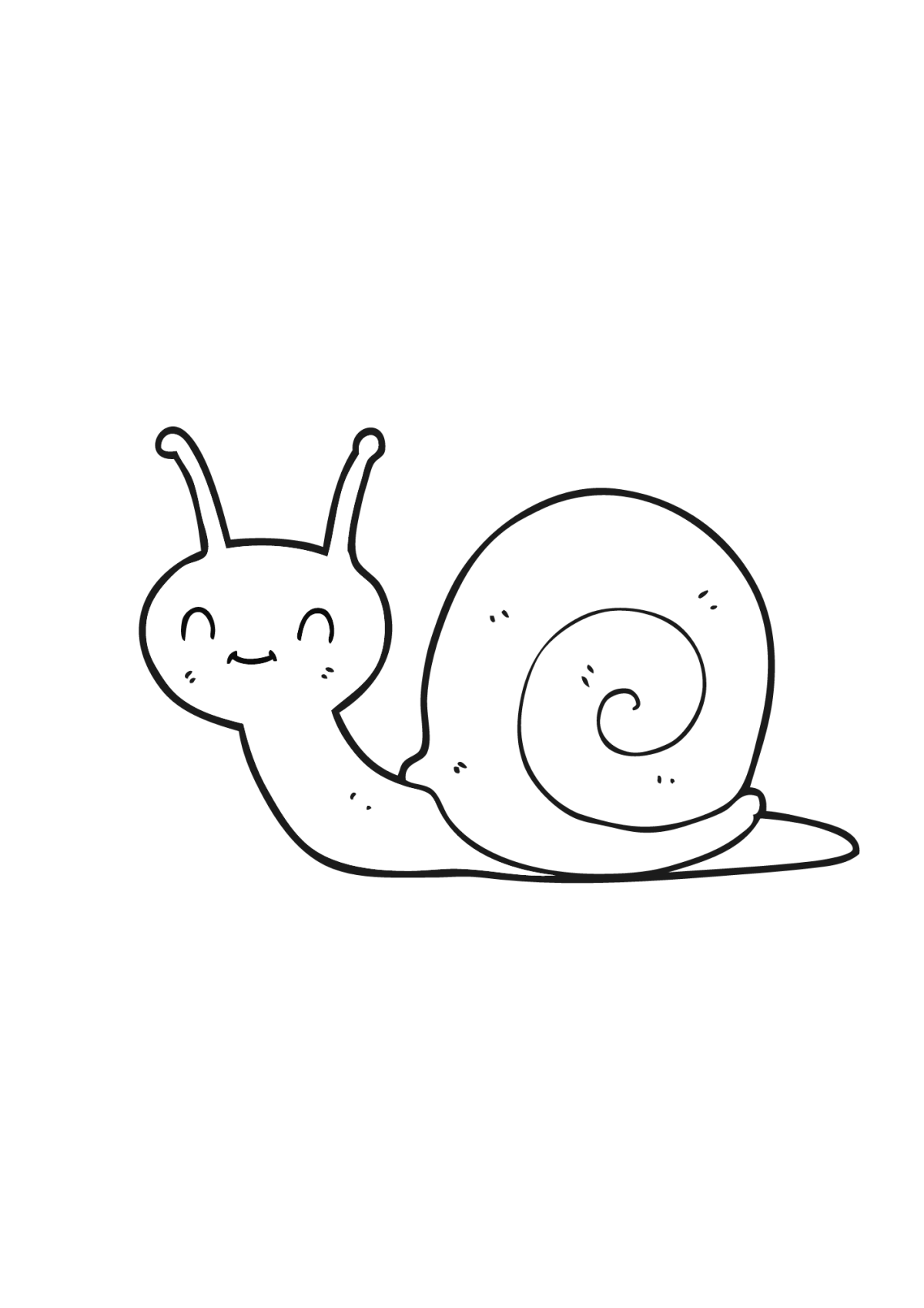 Улитка раскраска для детей