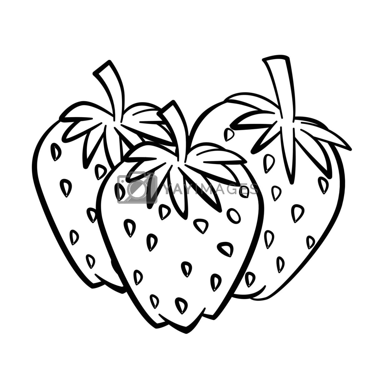 Клубника шрифтовая стилизация