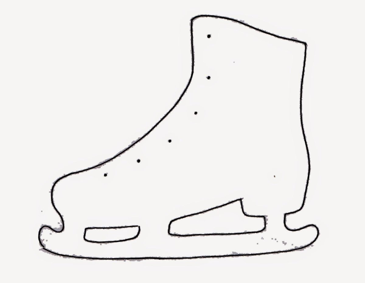 Трафарет коньков