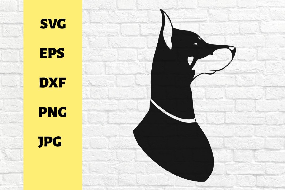 Трафарет добермана