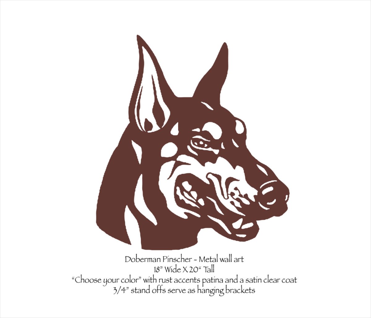 Шаблон собаки Доберман