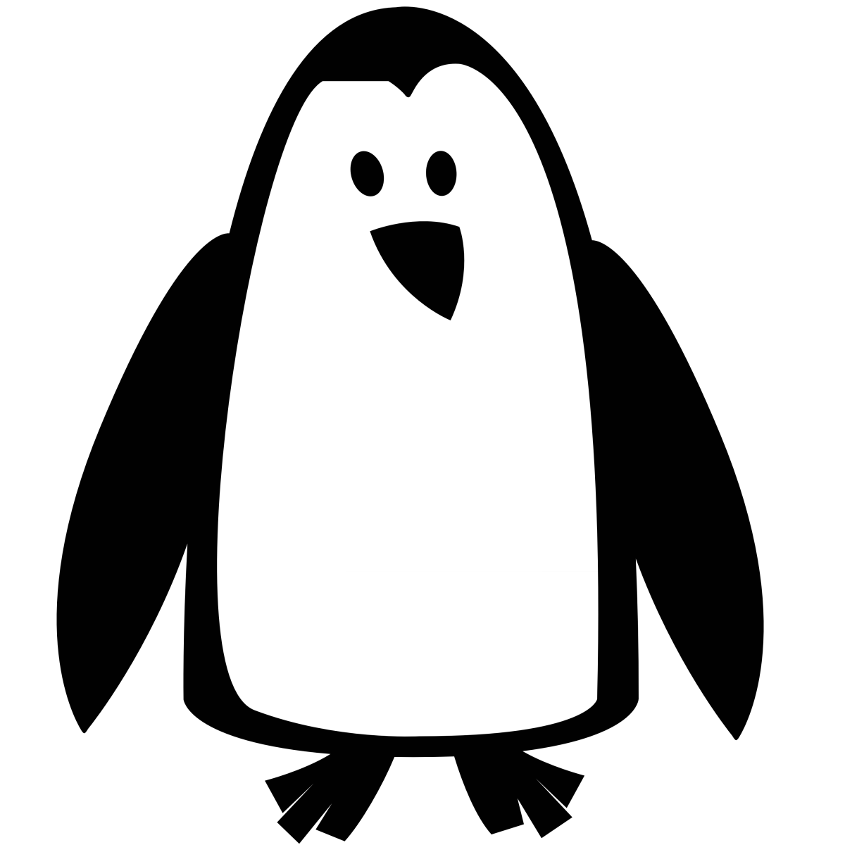 Пингвин аппликация для детей