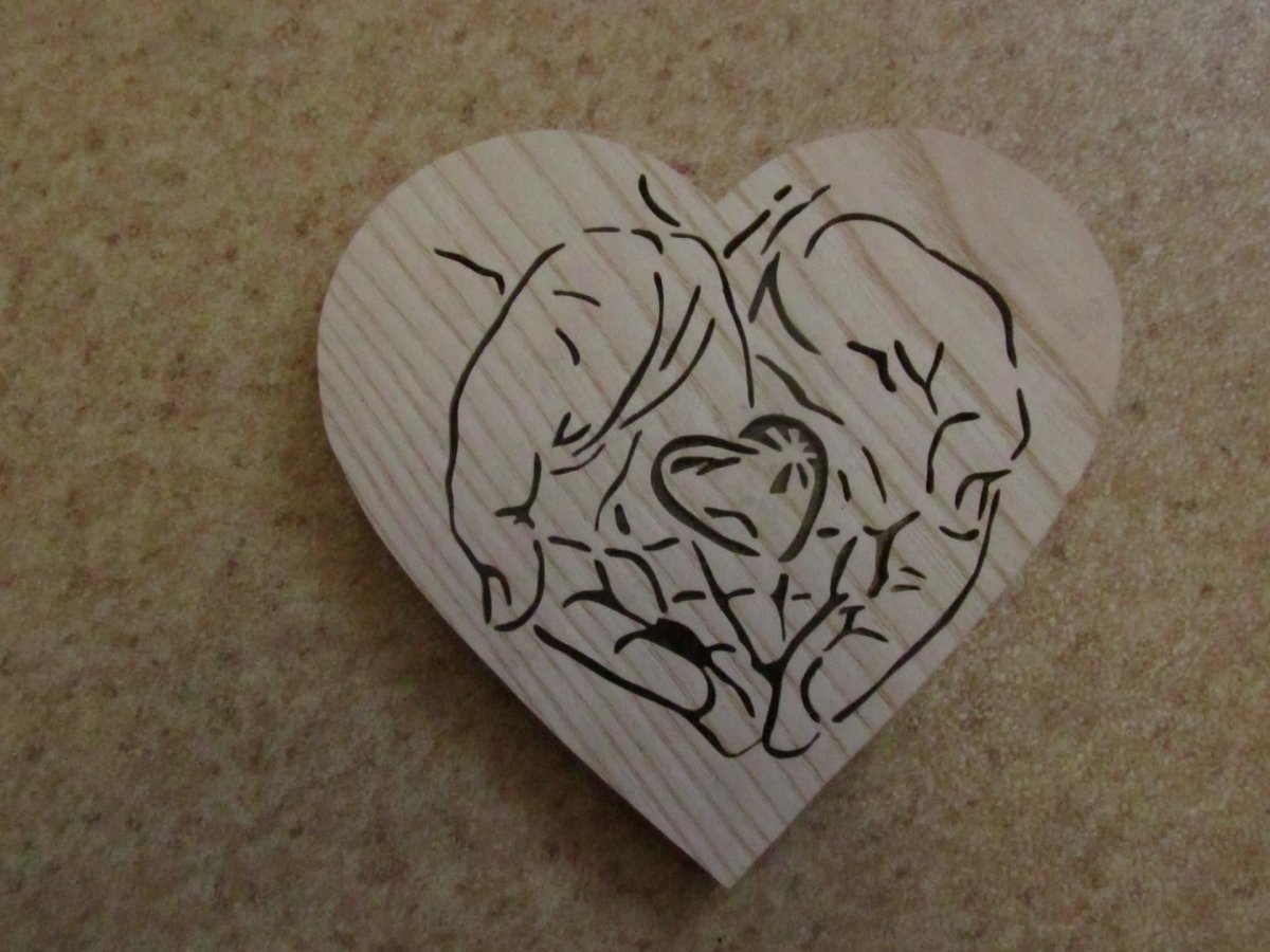 Сердце шаблон