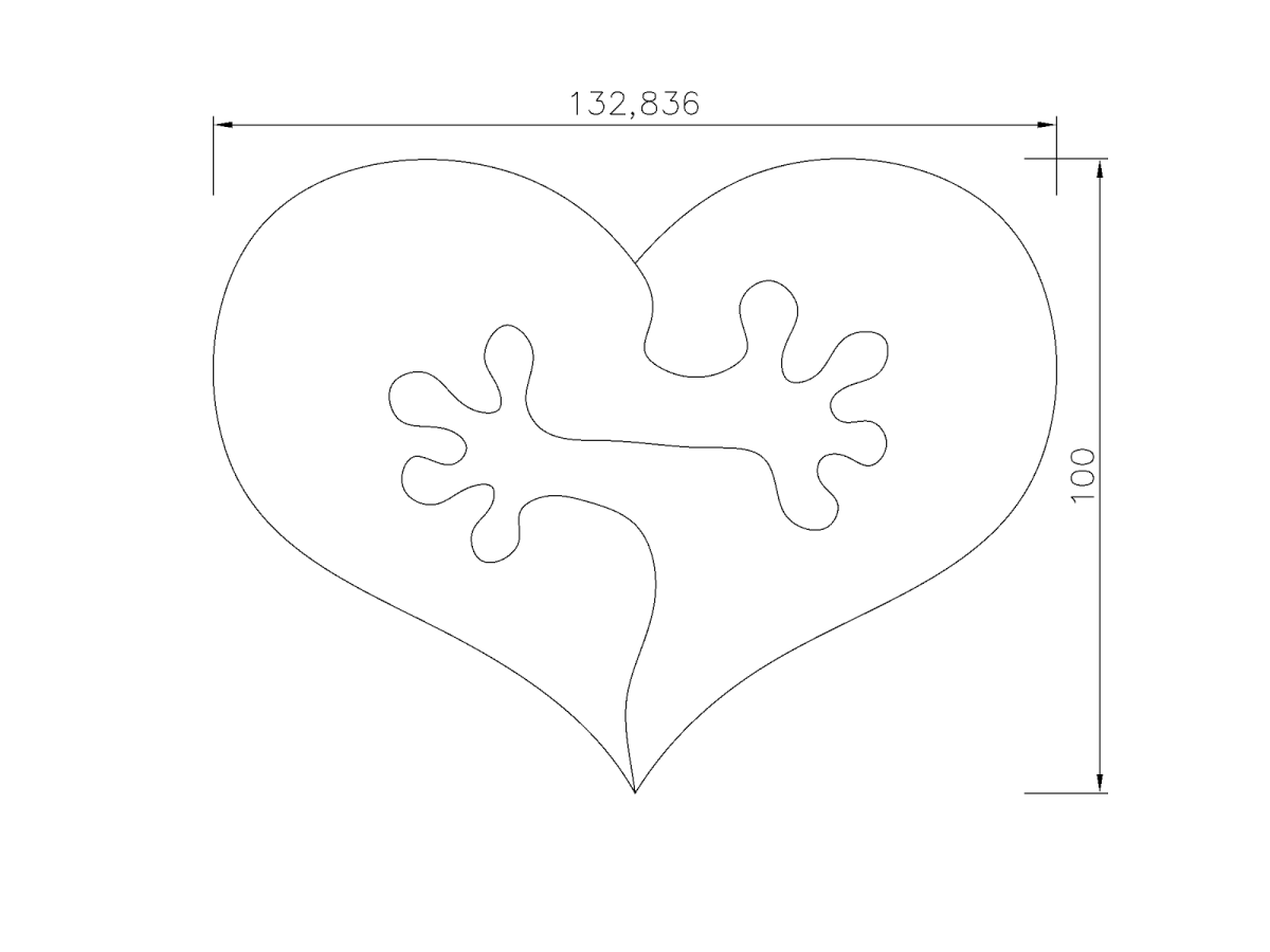 Сердце пазл украшение