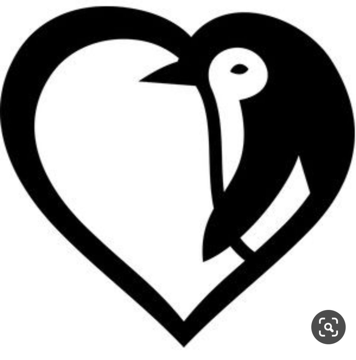 Пингвин трафарет