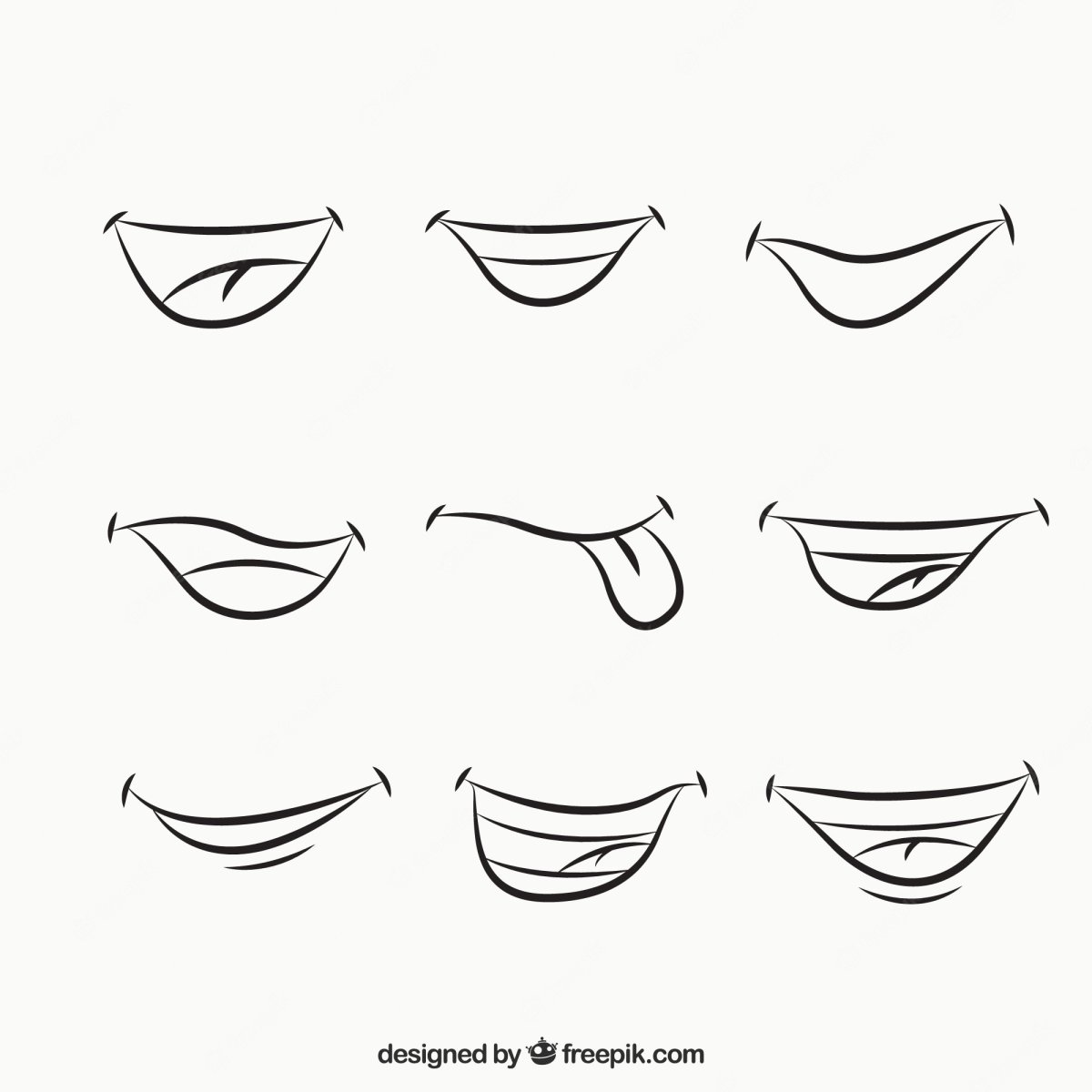 Улыбка для вырезания