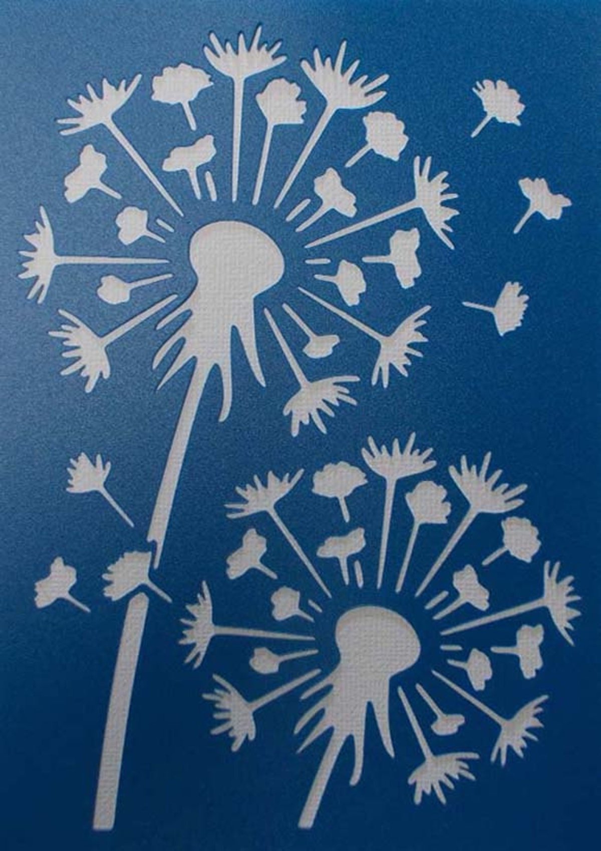 Одуванчик трафарет для вырезания