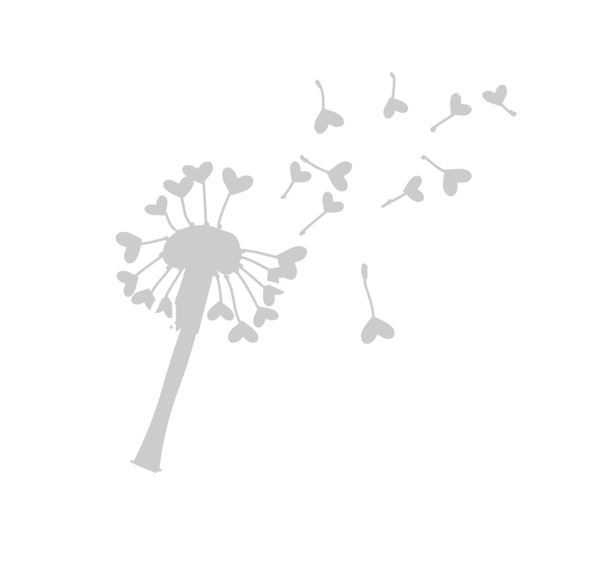 Трафарет одуванчика для вырезания из бумаги шаблоны