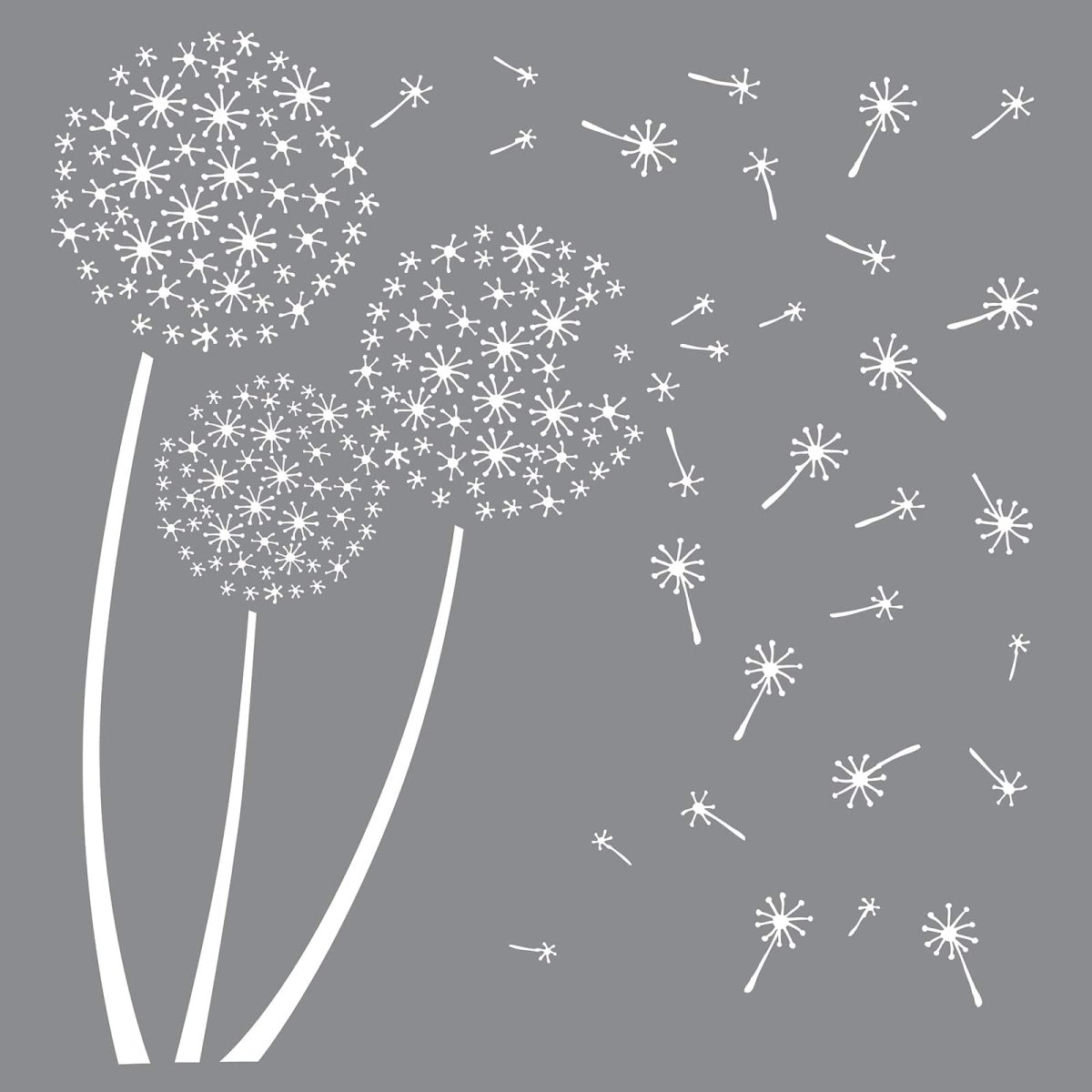 Одуванчик трафарет