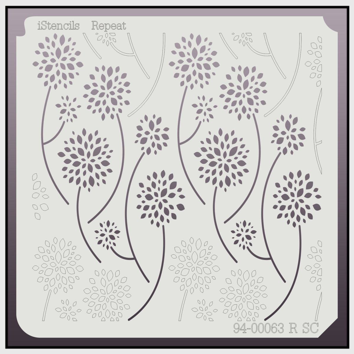 Бесшовная флористика трафареты