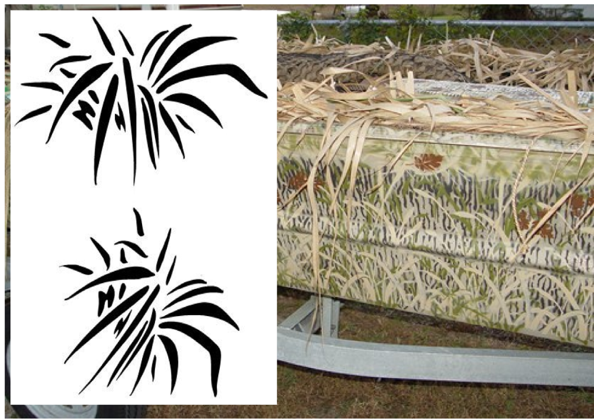 Трафареты для покраски лодки