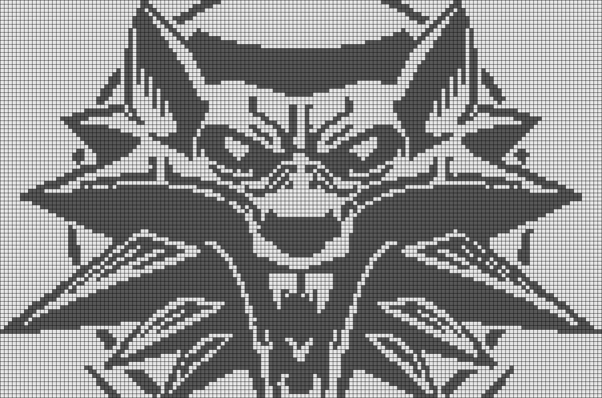 Ведьмак вышивка крестом