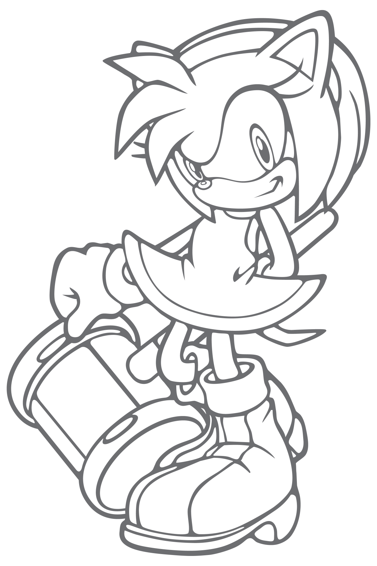 Нарисовать Эми из Соника