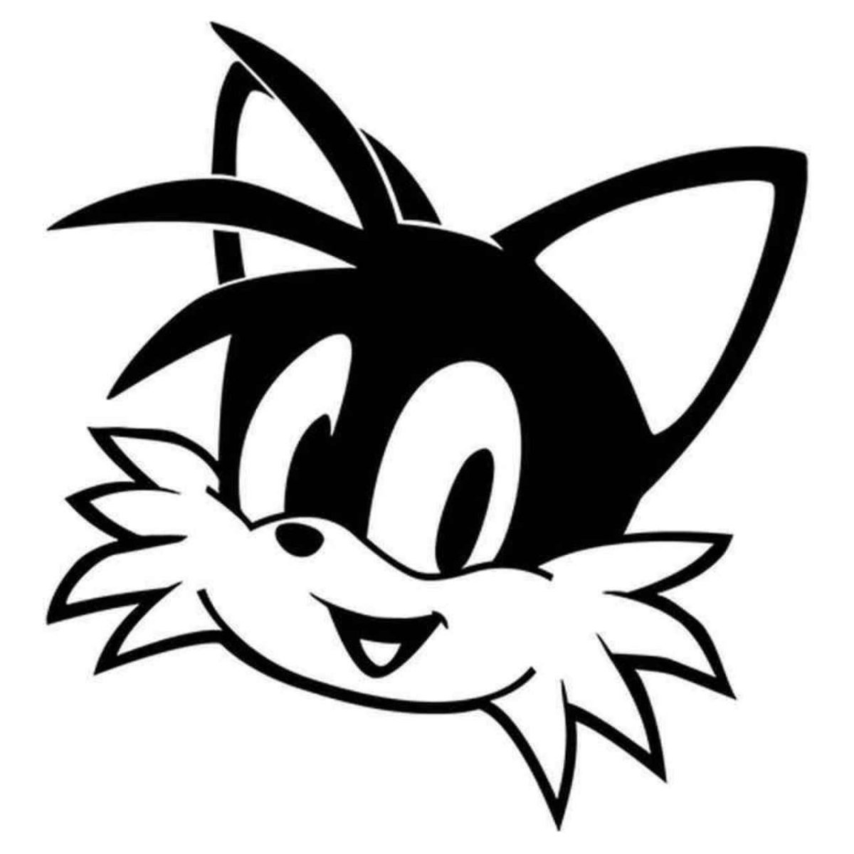 Наклейка Соник на машину