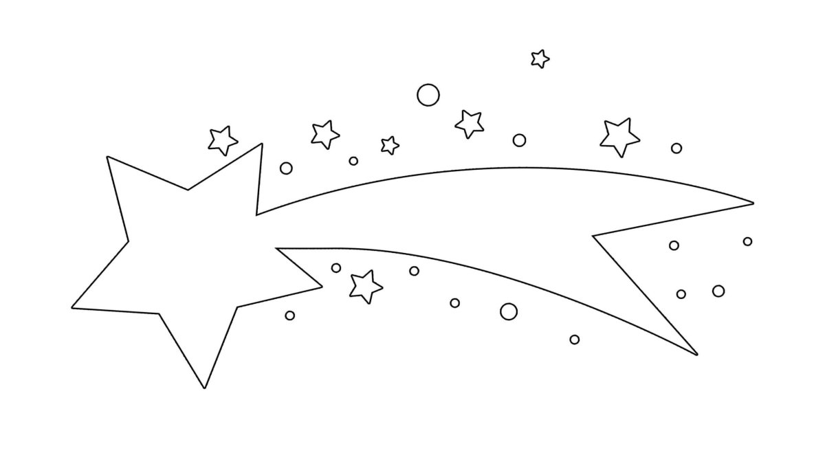 Комета раскраска