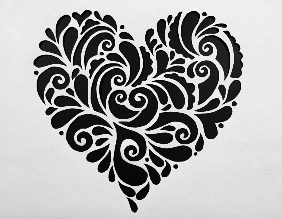 Трафареты для декора цветы бабочки