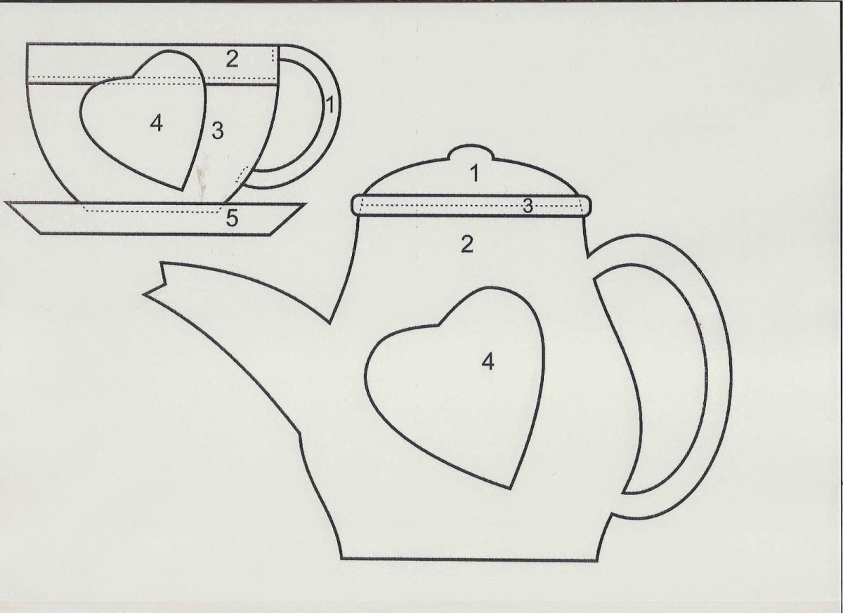 Трафарет "чайник"