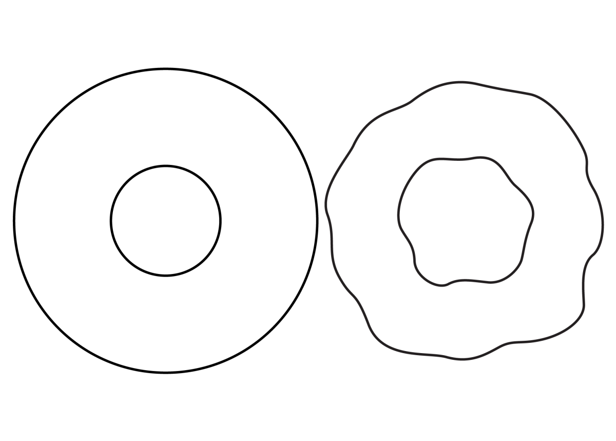 Пончик шаблон