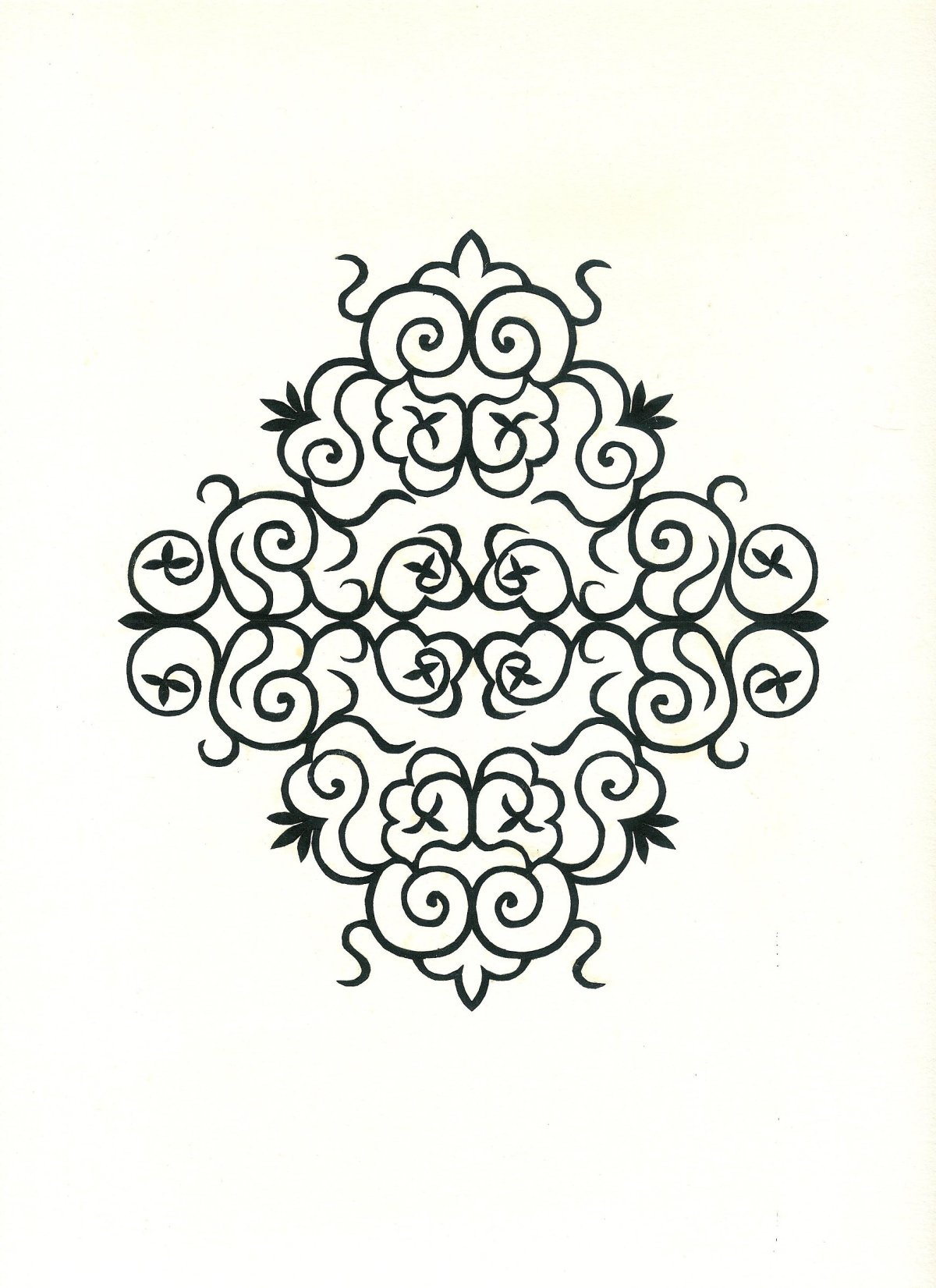 Татарский узор в круге