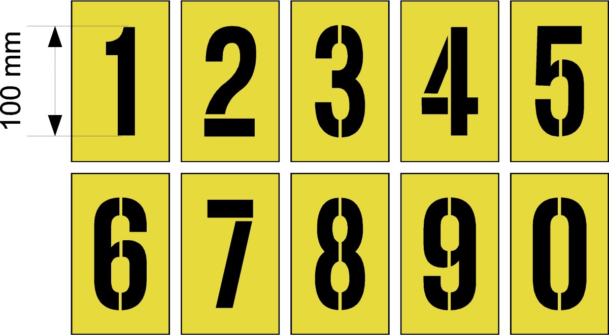 Трафарет "цифры"