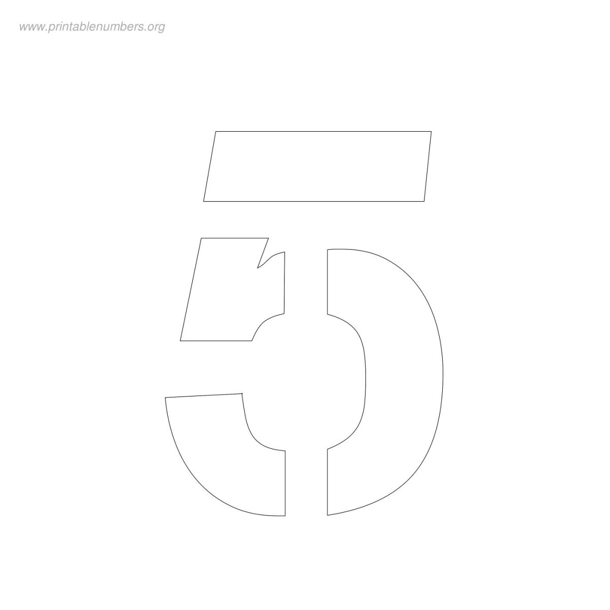 Трафарет "цифры"