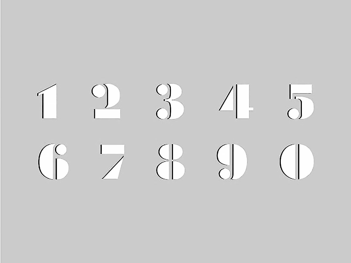 Трафарет 8 10 см