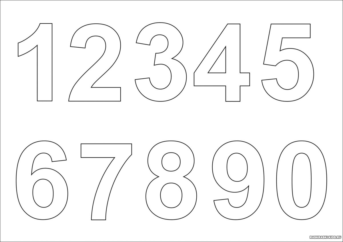 Красивые цифры шрифт