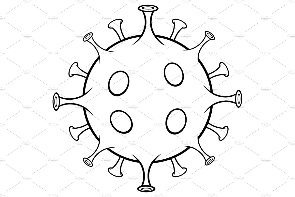 Шаблоны микробов для детей