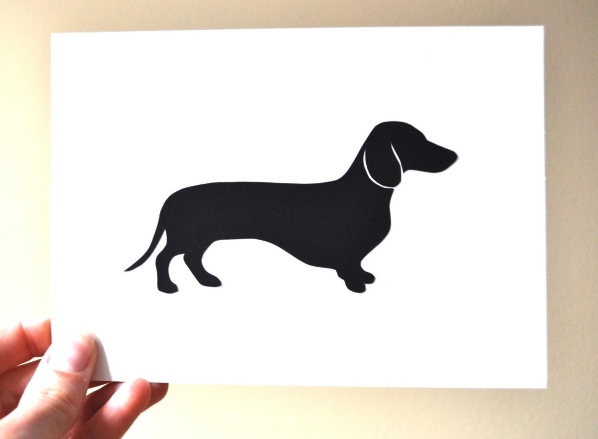 Такса силуэт