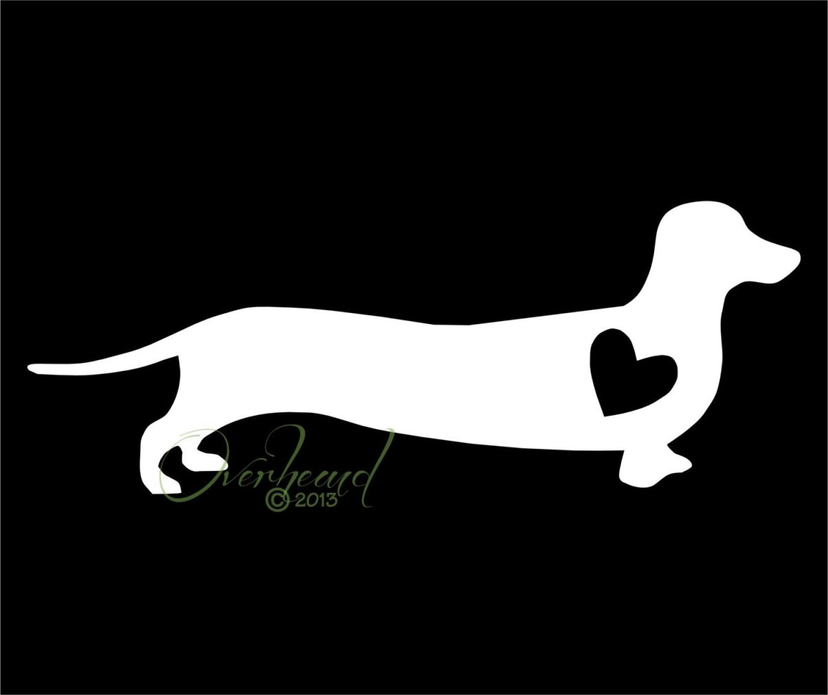 Трафарет собаки таксы